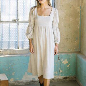 Rachel Pally Cream Linen Doreen Dress